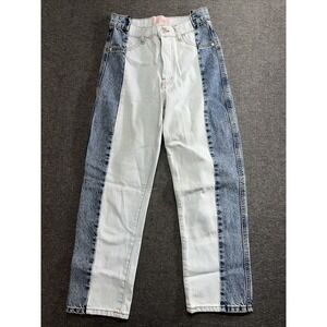 Revice Two Tone Gemini Crossroads Button Fly Jeans, Size 26